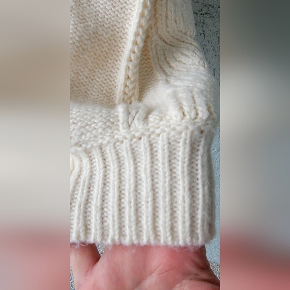 Ann Taylor Elegant Cream Women's Open Long Cardigan - Picture 9 of 10